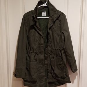 Womens size M,Old navy olive coat